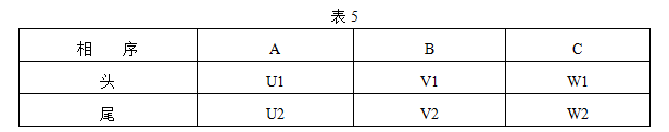 YBK3防爆電機接線對應(yīng)表